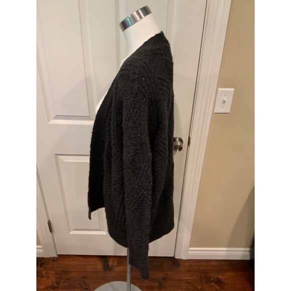 Moth Gray Thick Knit Open Knit Cardigan, Size Small - Picture 3 of 5